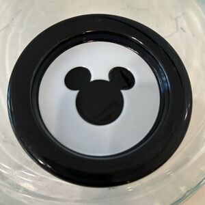 Disney Coaster Ring Holder Black White Mickey Mouse